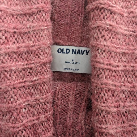 Old Navy Tunic Length Pink Oversized Turtleneck (S) - Picture 4 of 4